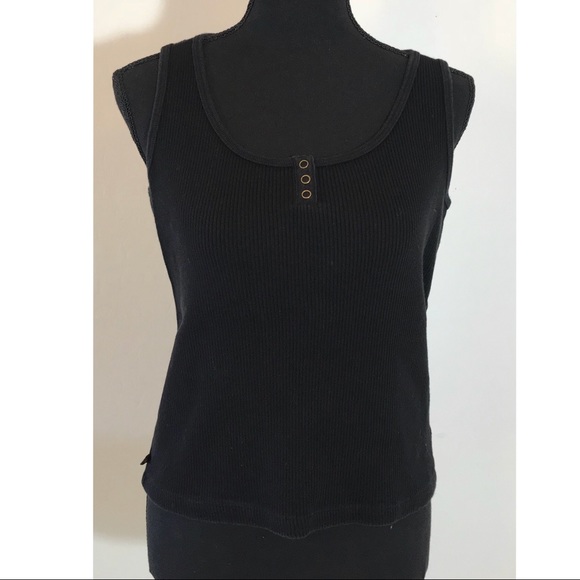 Black Ribbed Sweater Tank - Lauren by Ralph Lauren - Picture 4 of 4